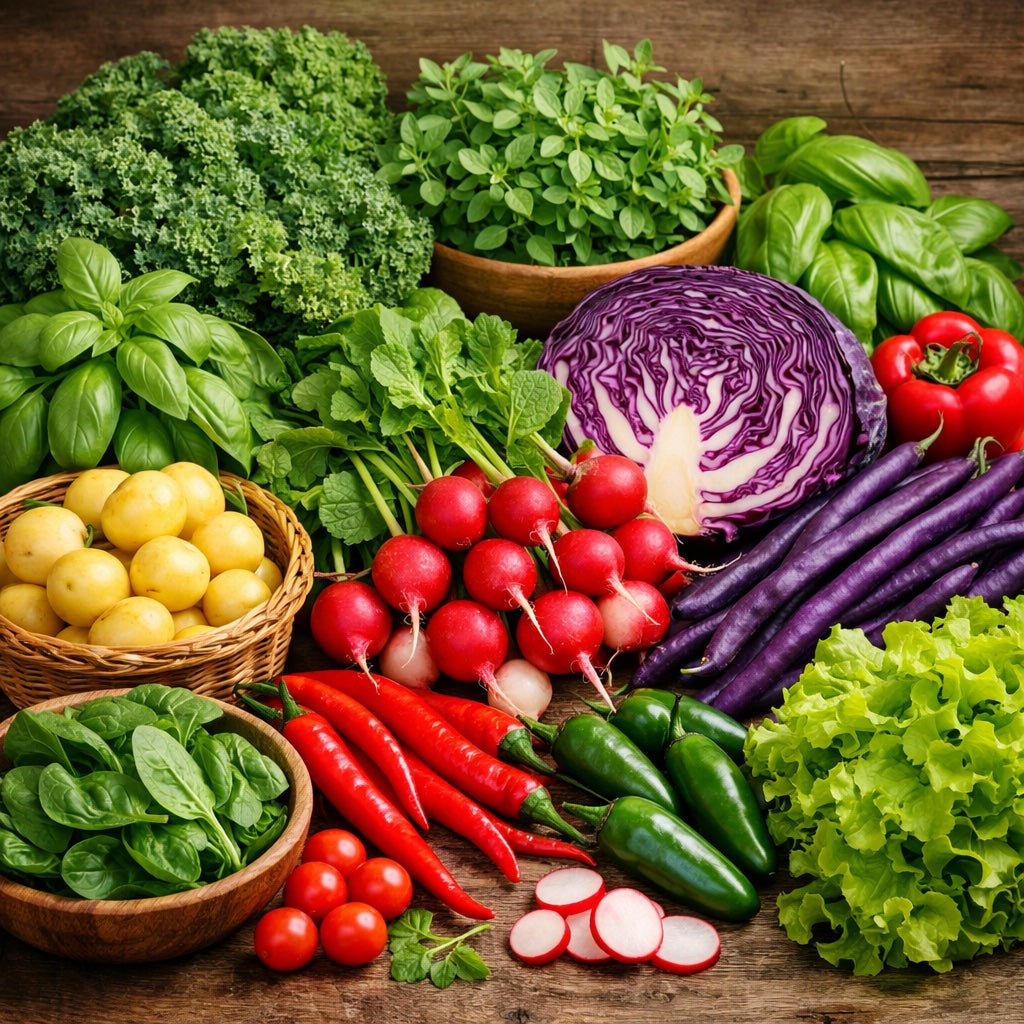 Gourmet Vegetable & Herb Seed Collection – 11 Varieties for Home Garden